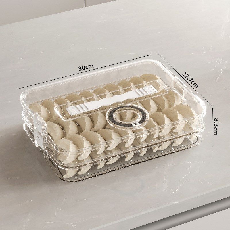 饺子盒多层 冷冻专用速冻馄饨水饺带计时器收纳 大容量冰箱收纳盒,收纳整理,食物收纳盒,淘宝优惠券,粉丝福利购,淘宝优惠卷