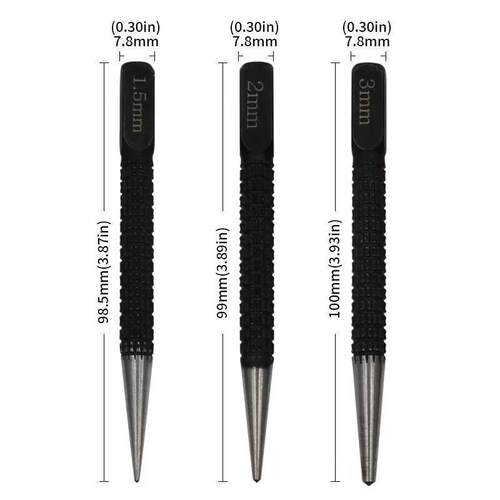 木材中心冲打孔定位器硬度轴承钢冲子自动样冲1.5-3mm精准开孔