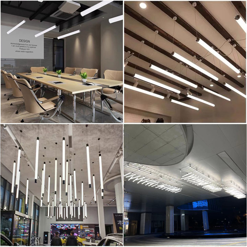 Led360度发光长条形压克力圆形长条灯通体全发光吊装LED灯灯管