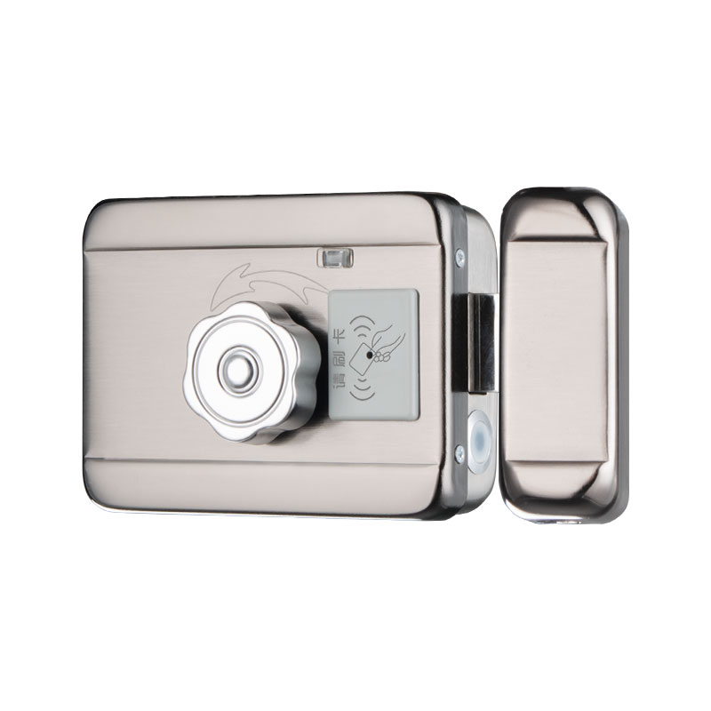 免布线远程遥控刷卡锁电子门禁锁楼宇对讲电控智能锁出租房大门锁