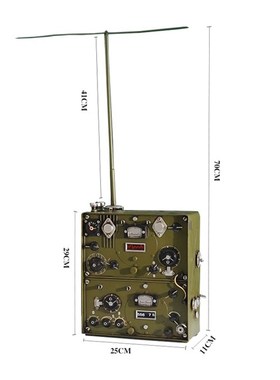 复古老式无线电台发报机仿真电报机模型怀旧装饰摆件民国抗战道具