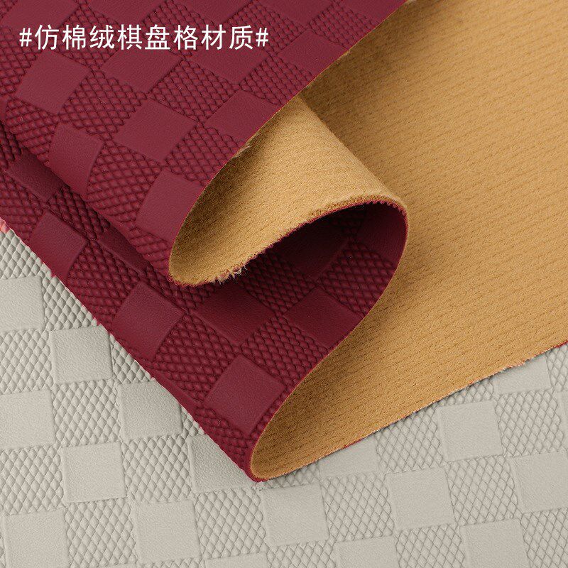 适用爱玛开心CQ700三轮电动车棋盘皮革加厚坐垫套靠背儿童座椅套