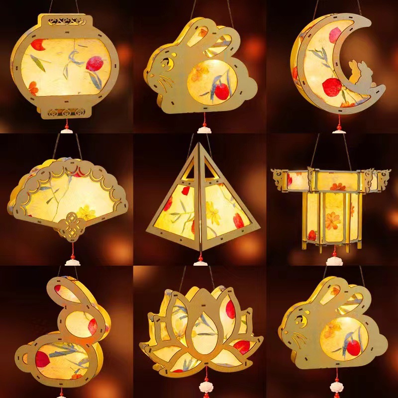 新年玉兔宫灯儿童手工花灯