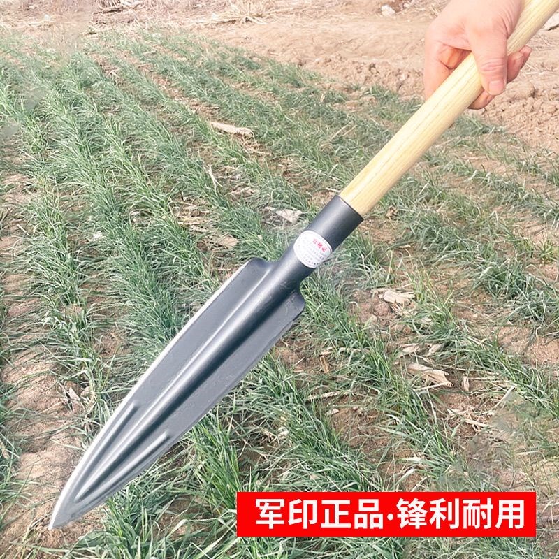 园艺尖铲子锰钢加厚矛头户p外祖鲁枪劈柴砍树枝开 山开
