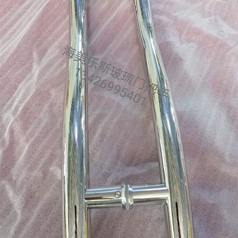 S型加厚304201不锈钢玻璃门把手有无M框门木门现代简约大拉手