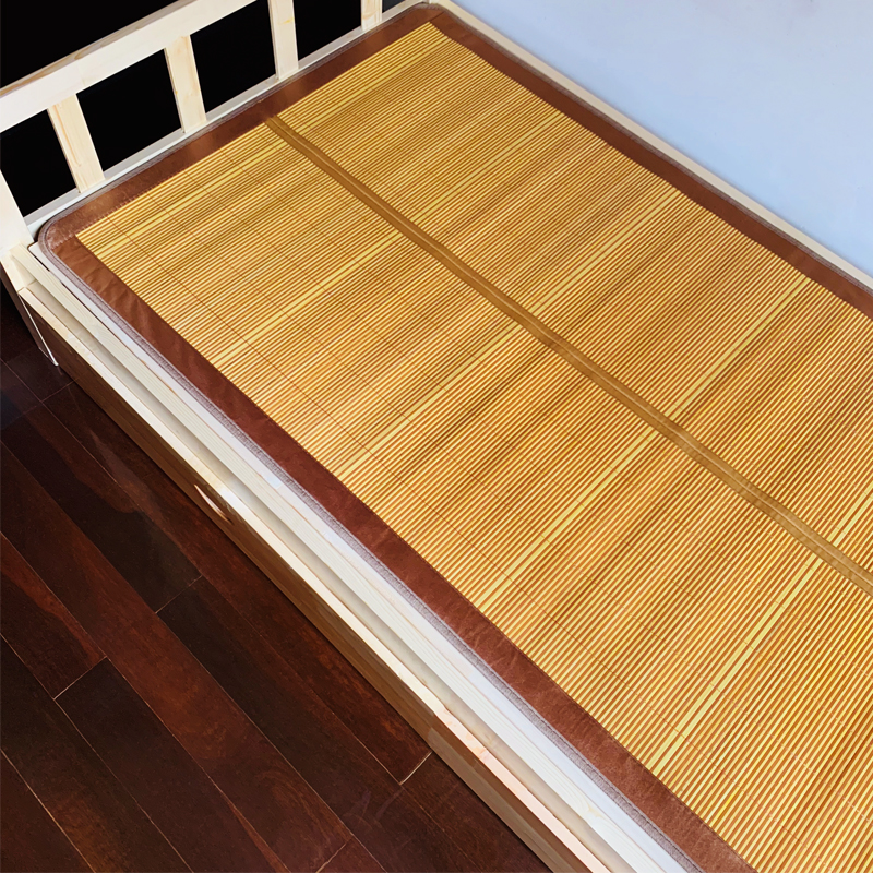 天懿凉席夏天单人0.8m宿舍0.9米床寝室1L.2竹席子双面折叠草席订