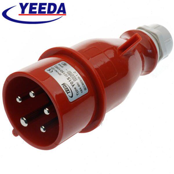 YEEDA怡达16A工业连接器 防水工业插头插座 3P+N+E (三相五芯)
