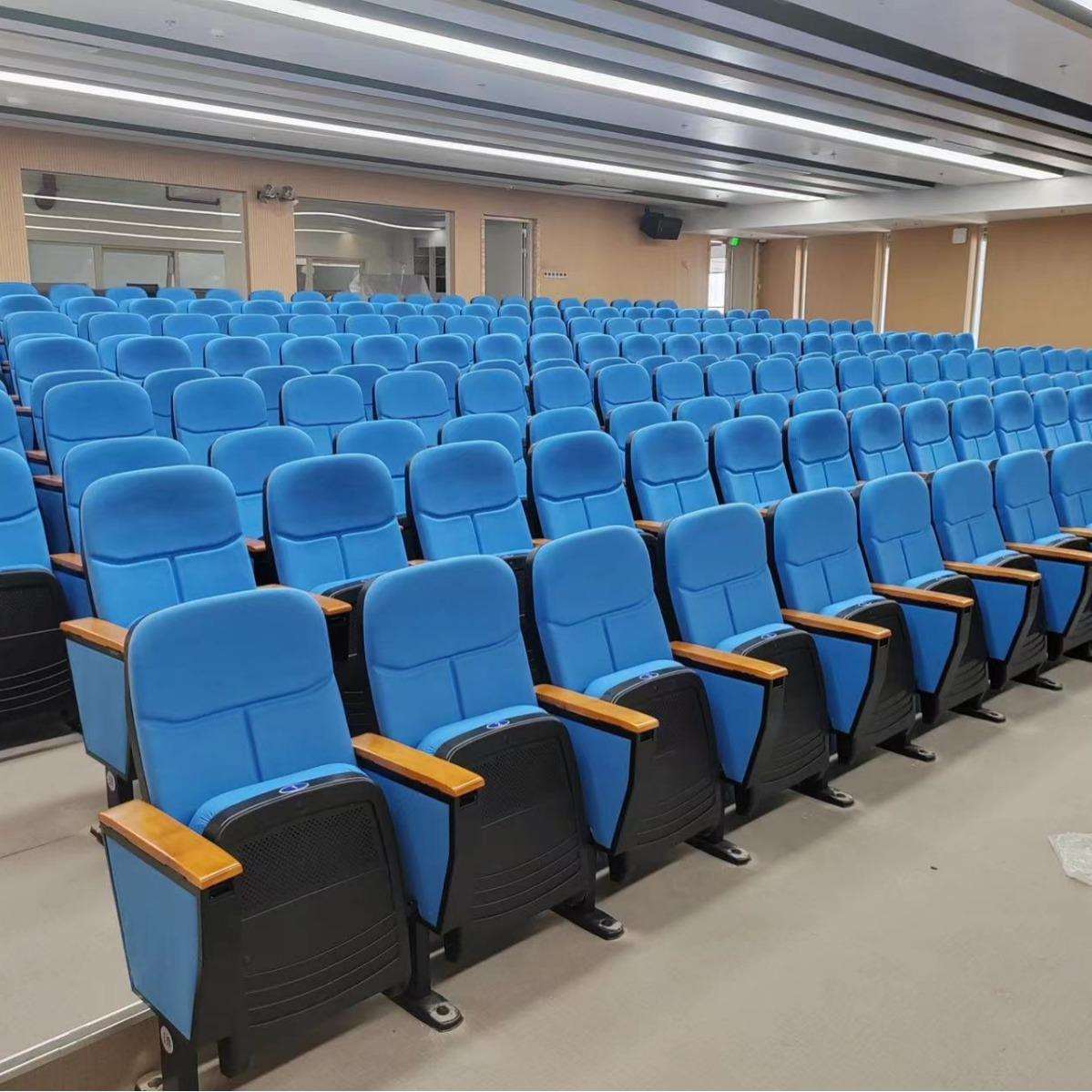 礼堂椅塑料壳带小桌板学校用椅子排椅报告厅座椅会议室连排椅软椅