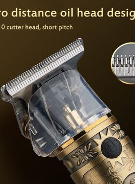 Cordless professional hair clippers zero gapped T blade barb