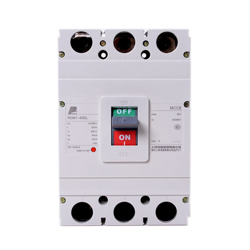 中国人民电器RDM1-6o30L/3300 400A630A塑壳断路器三相空气开关