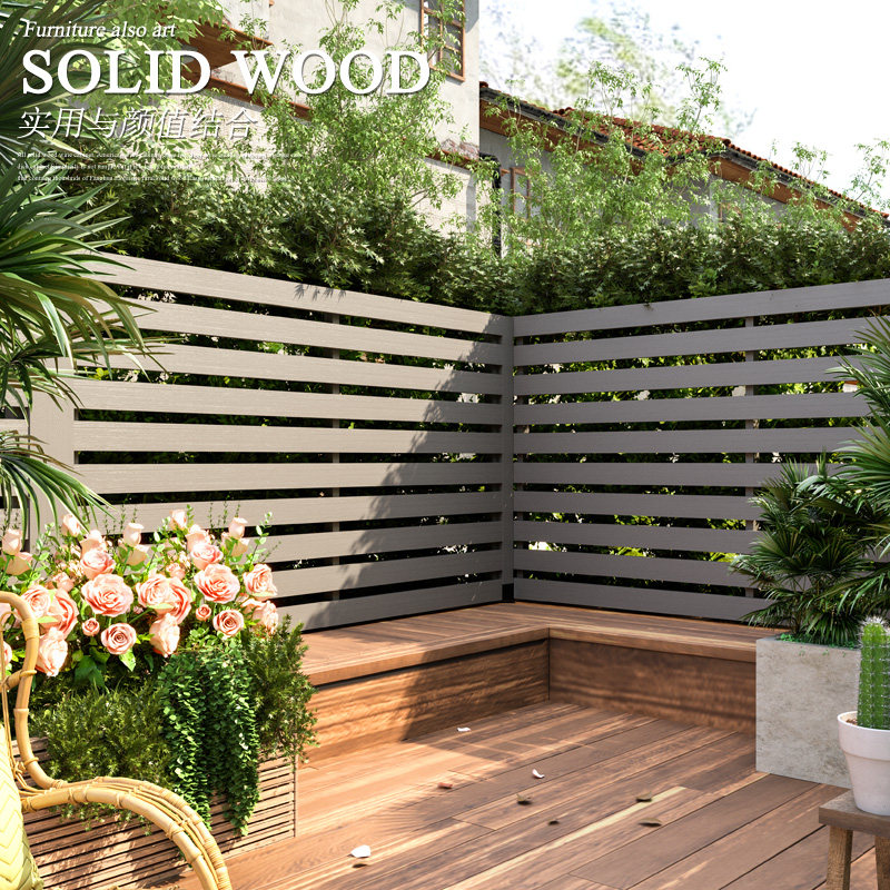 室外防腐木质栅栏隔断装饰庭院围D墙篱笆别墅花园围栏露台围挡护,鲜花速递/花卉仿真/绿植园艺,栅栏,淘宝优惠券,粉丝福利购,淘宝优惠卷