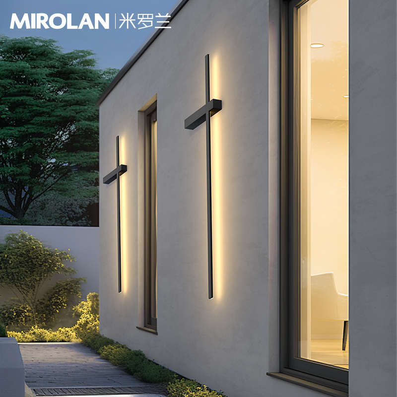 外墙户外壁灯防水庭院灯庭院墙壁灯入户大门门前R灯太阳能花园壁