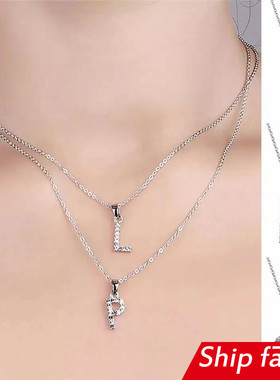 项炼炼26l字母吊坠女士时尚生日礼物