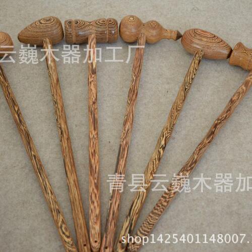 鸡翅木健身锤鸭蛋捶子按锤木质鸡翅木工艺按