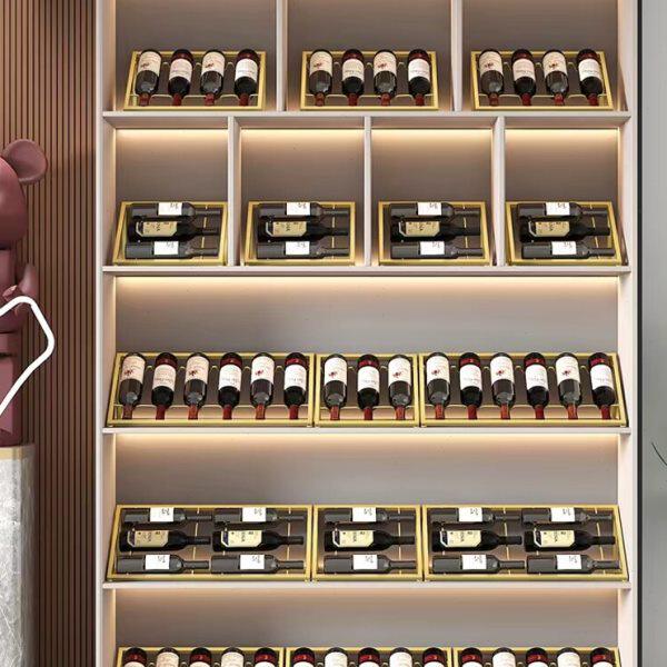 红酒架摆件轻奢吧台创意葡萄酒展示架酒柜酒架子家用储酒瓶置物架