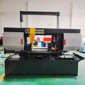 龙门双柱角度带锯床GB4250旋转90°带锯床60°45°方钢带锯床