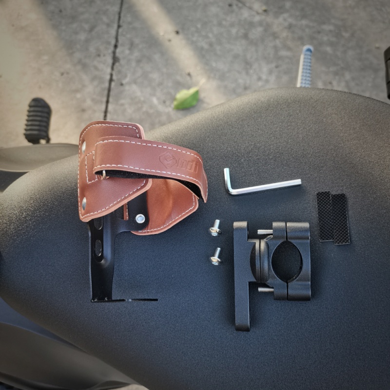 摩托车踏板复古水杯架自行车可调节水壶架水杯电动车咖啡