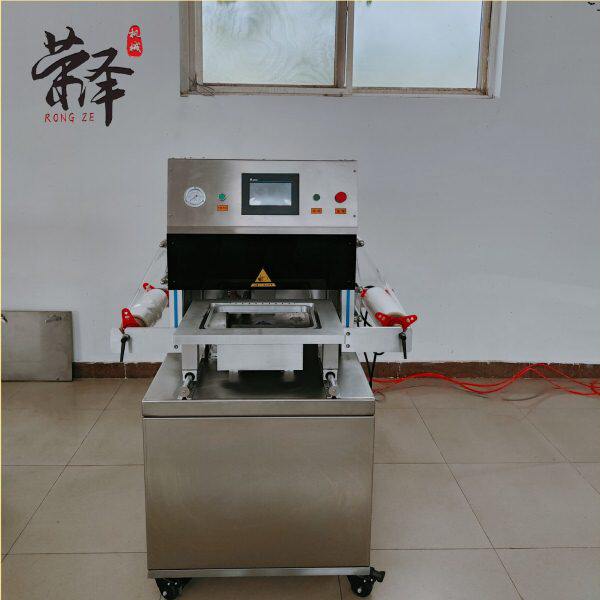 水产活海鲜充氧保鲜包装机 锁鲜盒装大虾活鱼螃蟹一键充氧封口机