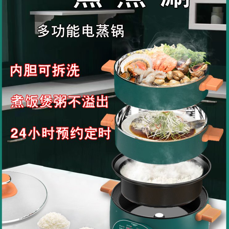 德国分体式电蒸锅家用可拆内胆多功能大容量自动断电不锈钢电饭煲