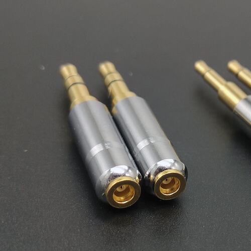 3.5转换MMCX 2.5转换MMCX 定制头戴3.5母口 头戴母使用MMCX线转换