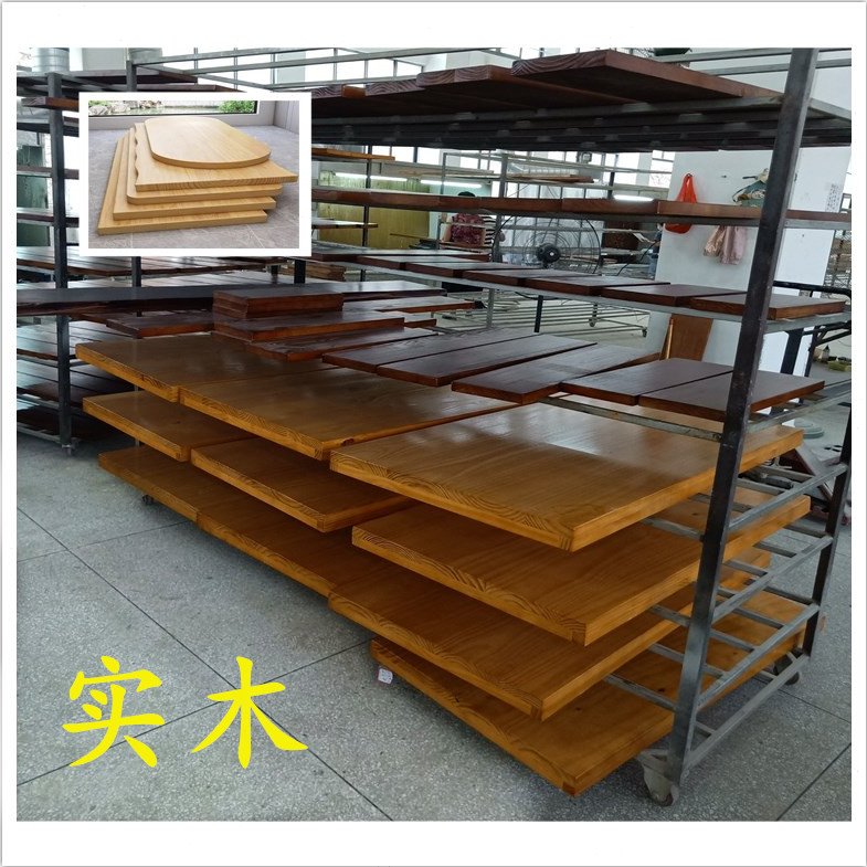实木桌面办公桌茶几桌工作台原木大板桌长条会议桌松木板餐桌台面