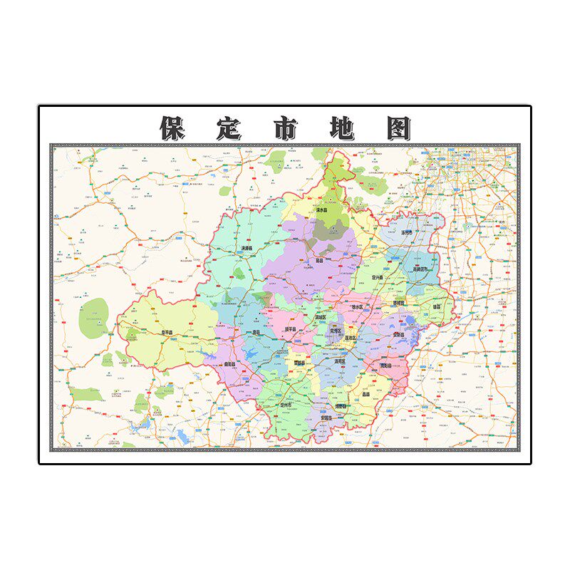 地图无折痕e贴图1.1m现货行政加交通双面覆膜可写可擦拭防水高清