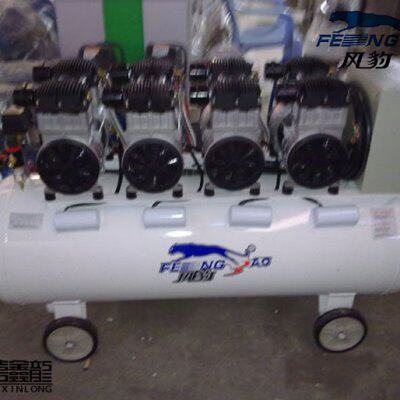 上海风豹560/7无油静音空气压缩机木工4机头空压机 175L气泵4.4KW