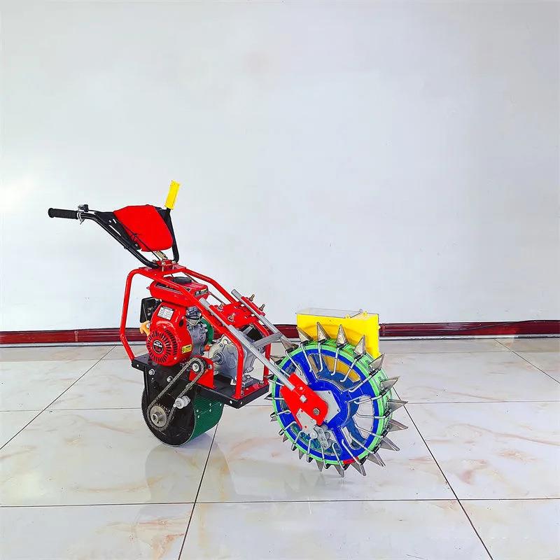 汽油播种机手推单行6马力汽油播种施肥机谷物蔬菜豆类播种机