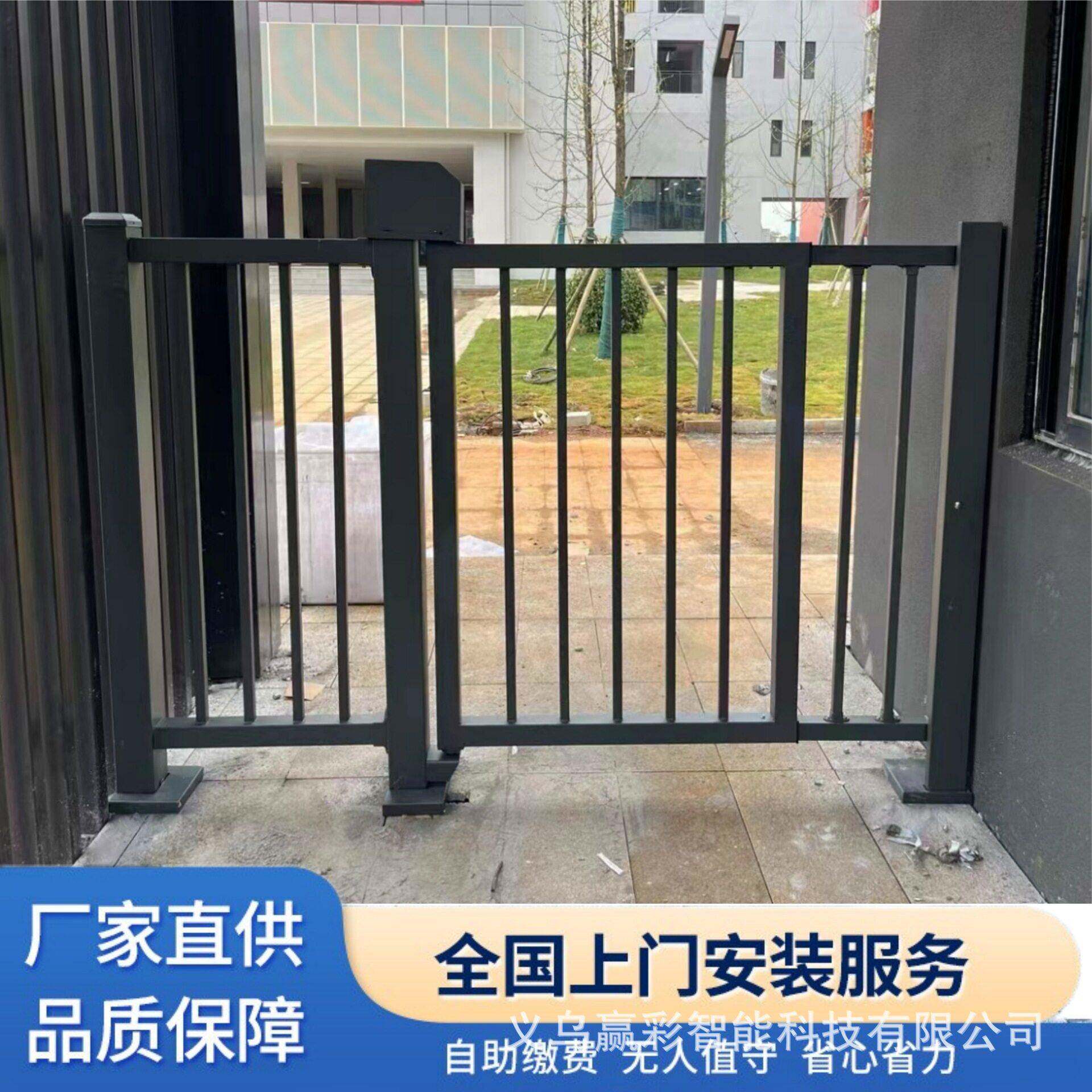电动小门人行通道小区门锌钢门智能自动电动广告小门工厂门禁系统