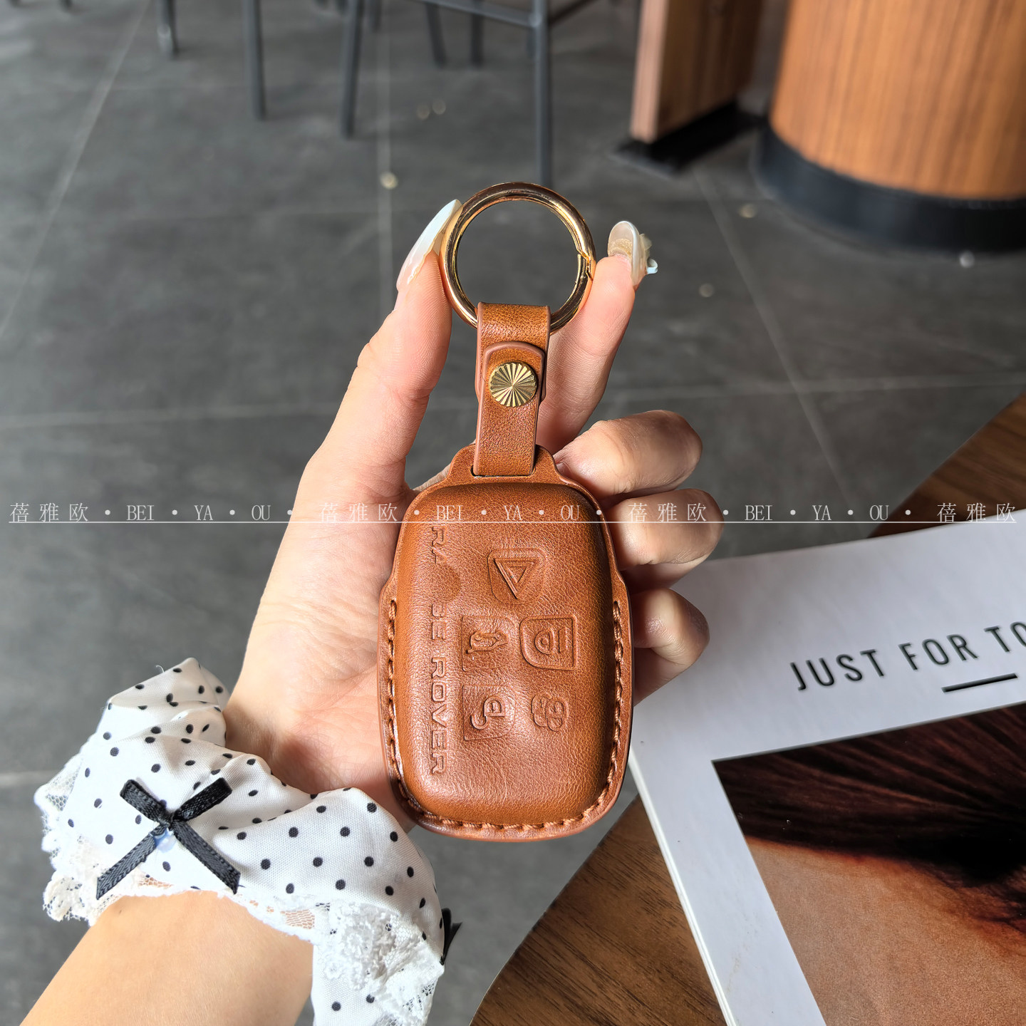 适用捷豹XEL钥匙套高级钥匙壳