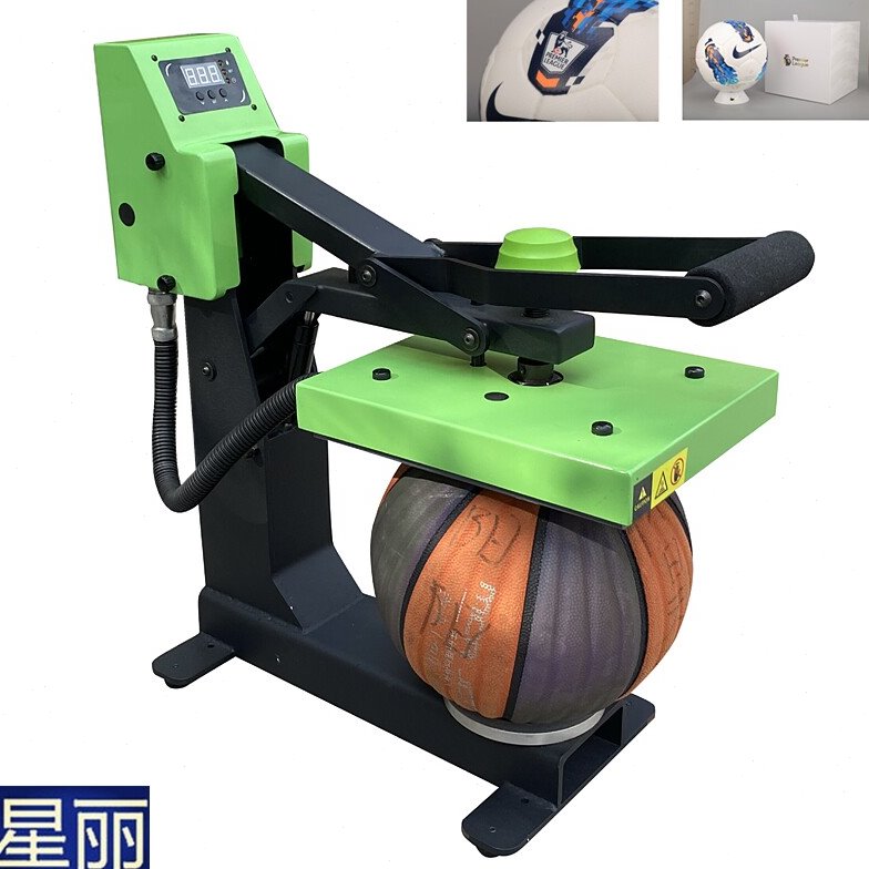 星丽手动烫标机 足球印号机 篮球图案压烫机 手动烫画机热转印机