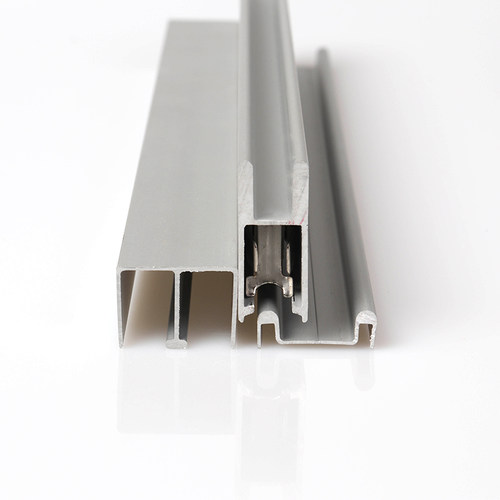 5-8mm玻璃移门轨道展示柜玻璃推拉门滑轨橱柜书柜玻璃柜趟门滑槽