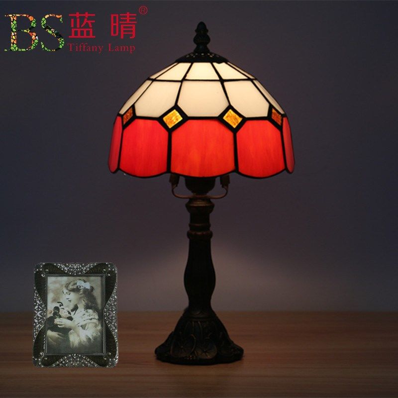 跨境地中海美式简约卧室床头灯婚房书房欧式复古时尚创意台灯