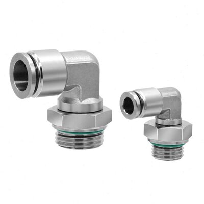 4分2G1-外螺纹插直角不锈钢接头/0-6气动3快速-10G弯头/0G0P308L4