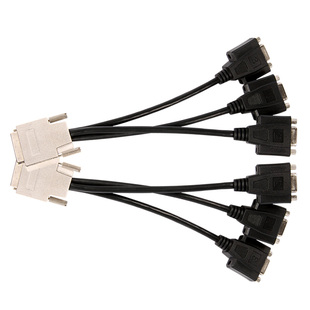 HDDMI DVI 旌宇 一分三 VHDCI VGA 一分四 多屏显卡连接线