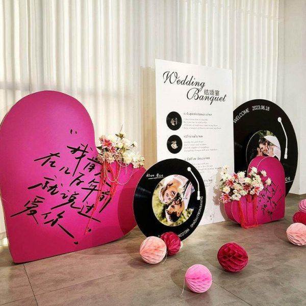 复古唱片机订婚宴背景墙kt板求婚结婚舞台留影区装饰摆件立体爱心,节庆用品/礼品,装扮布置套餐,淘宝优惠券,粉丝福利购,淘宝优惠卷