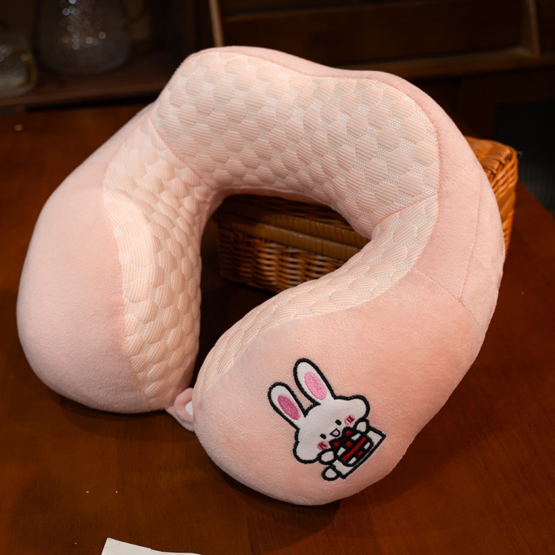 冰豆豆飞机枕u型枕旅行枕头颈椎pp棉头L枕脖枕护脖子护颈枕汽车