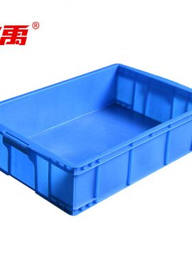 冰禹BY-1190蓝色加厚塑料周转箱塑胶零件盒物流箱665*435*160mm