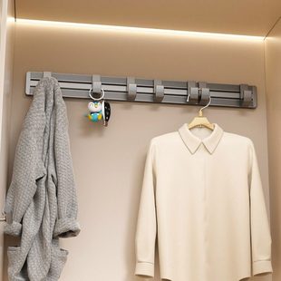 入户挂衣区挂钩一排挂衣架墙上壁挂免打孔墙壁门后挂衣钩柜子挂勾