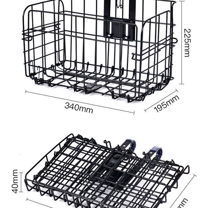 幼兽机车改装边h包侧边收纳筐挂钩式折叠车筐踏板摩托尾箱后置收