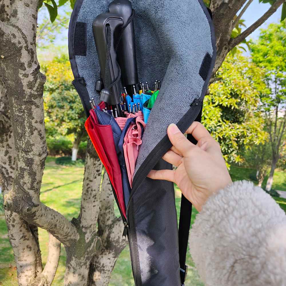 防水吸水雨伞袋大伞伞q套长柄伞直柄伞雨伞收纳包可背双人长伞袋