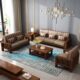 经济型小户型 3客厅 实木布艺沙发12组合新中式