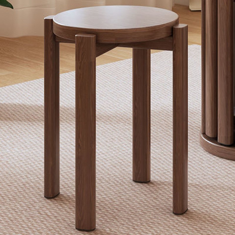 2025新款四把叠加节省空间x仿实木凳子可叠放圆凳家用茶几叠叠乐