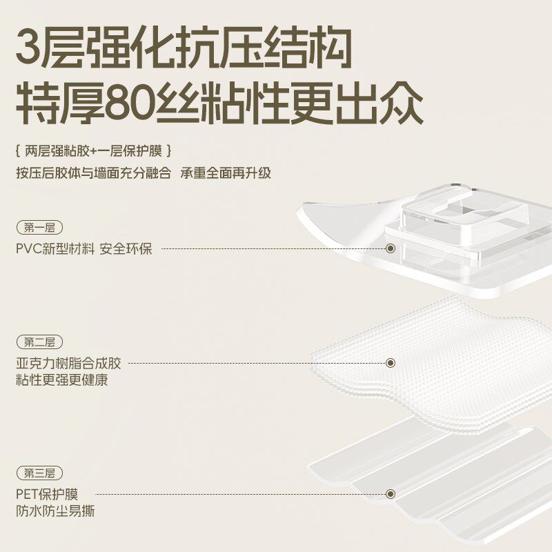 子母扣插排固定器墙n面插座插线板免打孔贴墙上排插路由器收纳壁