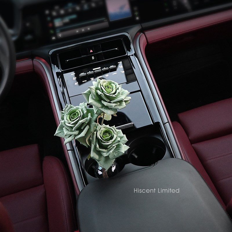 车载曼塔玫瑰车内饰品氛围摆件车上中控台网红花束V装饰小花瓶摆