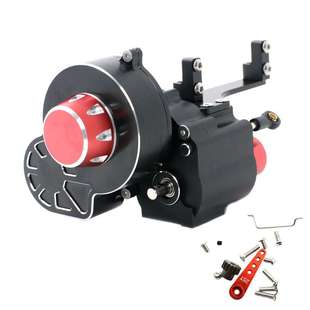 III 幽灵攀爬车二档高低速反转波箱 全金 Axial 密封式 SCX10