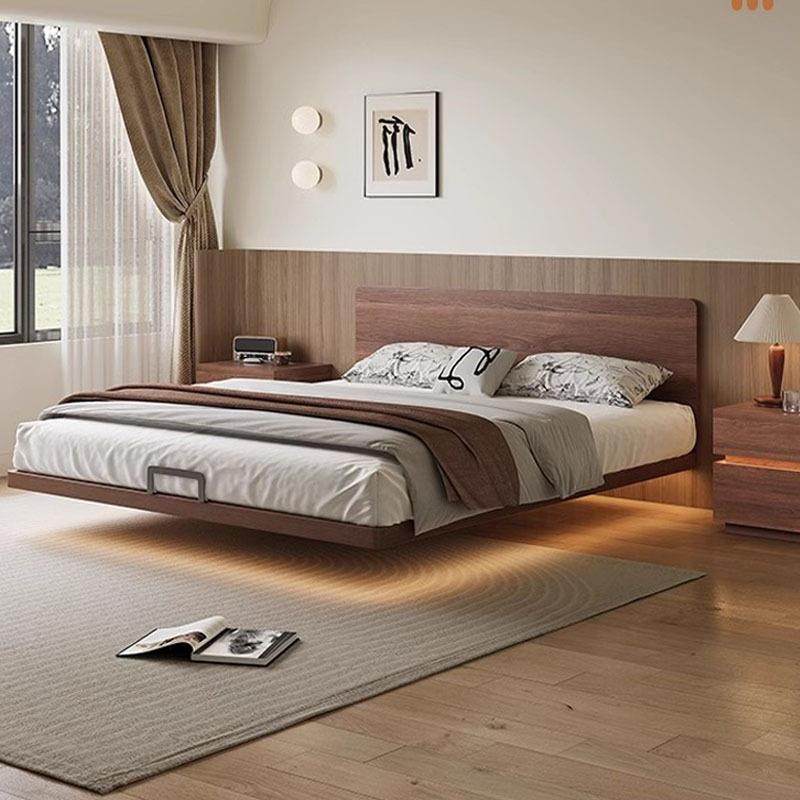 极薄床头纯实木北欧白蜡木床新款榉木排骨架现代简约小户型悬浮床,收纳整理,烫衣板及配件,淘宝优惠券,粉丝福利购,淘宝优惠卷