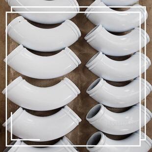 混凝土输送弯管铸铁车泵末端小180-90°弯头三一泵车耐磨弯管