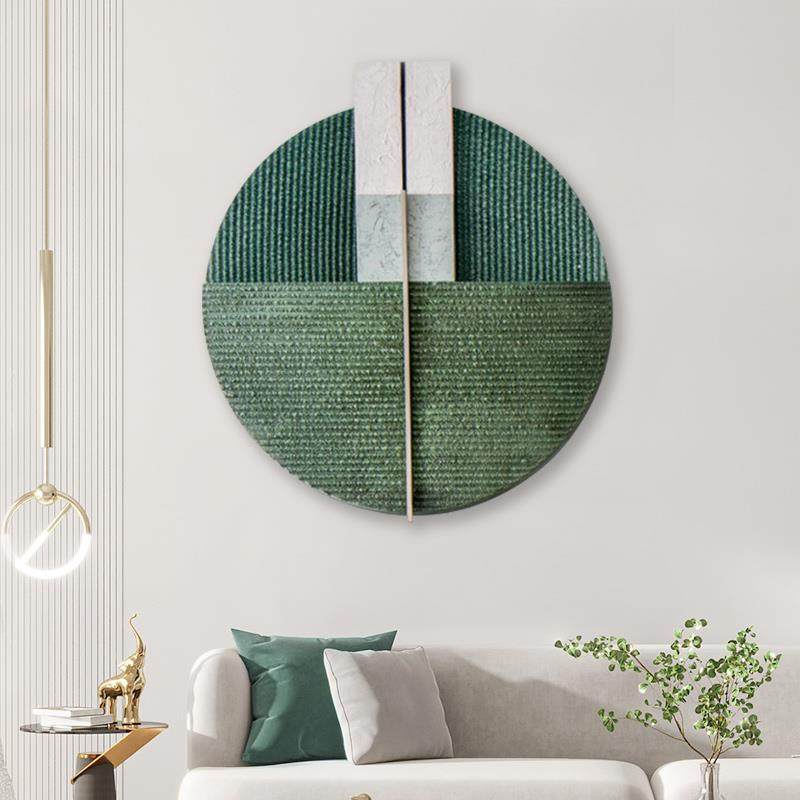现代简约立体客厅装饰画手绘肌理圆形轻奢挂画玄关卧室实物装置画,收纳整理,烫衣板及配件,淘宝优惠券,粉丝福利购,淘宝优惠卷