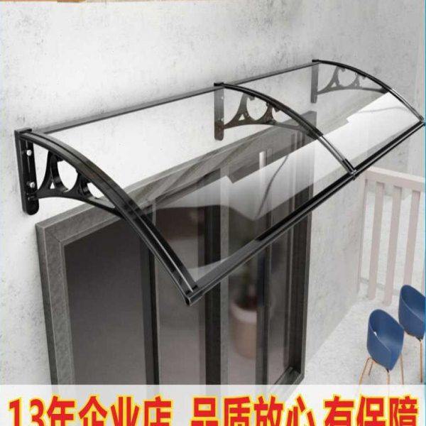 铝合金雨棚窗户阳台门头防飘雨篷家用屋檐庭院遮阳雨耐力板挡雨搭,居家日用,雨棚,淘宝优惠券,粉丝福利购,淘宝优惠卷